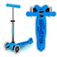 Самокат детский Mini Micro Deluxe LED Glow Арктический синий