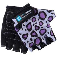 Детские вело-перчатки Crazy Safety Purple Leopard