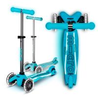 Самокат детский Mini Micro Deluxe LED Glow Plus Ледниковый аква