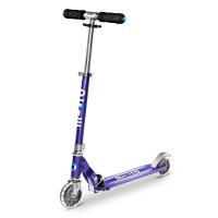 Двухколесный самокат Micro Scooter Sprite LED синие полоски