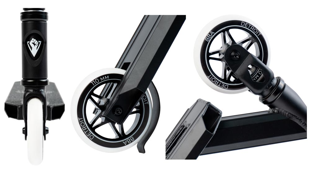 Трюковой самокат Haevner Detroit черно/белый