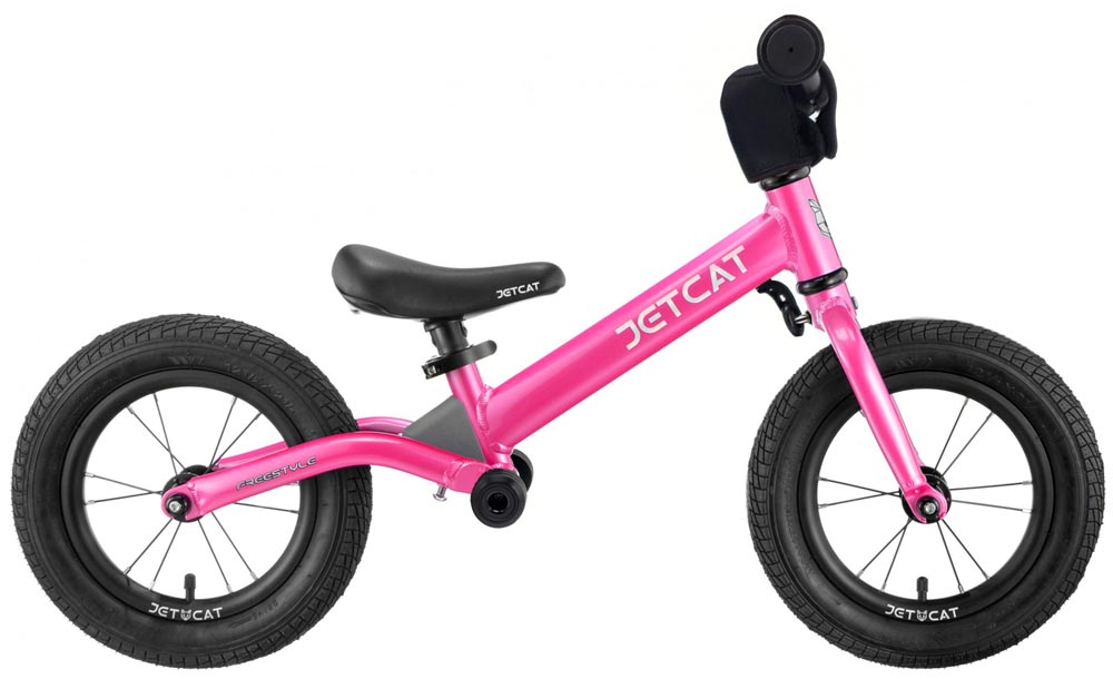 Беговел JETCAT 12" FREESTYLE II Pink в максимальной комплектации