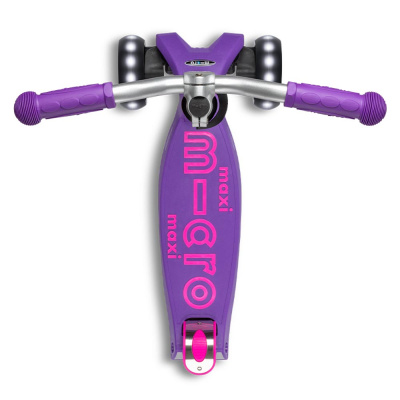 Самокат Maxi Micro Deluxe PRO LED сиреневый