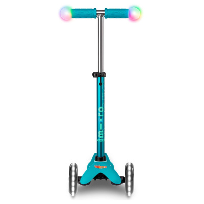 Самокат детский Mini Micro Deluxe Magic LED Аква