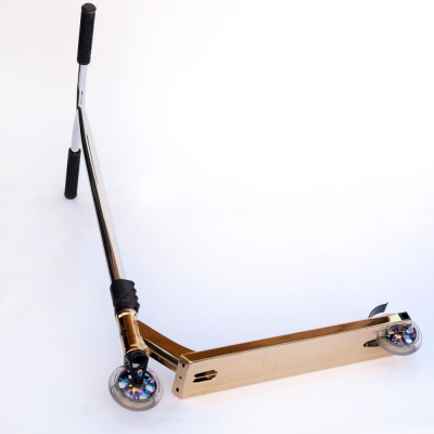 Трюковой самокат Haevner S-PRO золотой хром