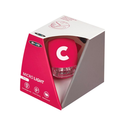 Фонарик на руль Micro Deluxe розовый