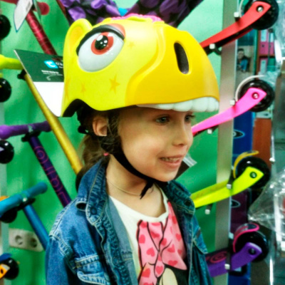 Шлем Crazy Safety Желтая зебра