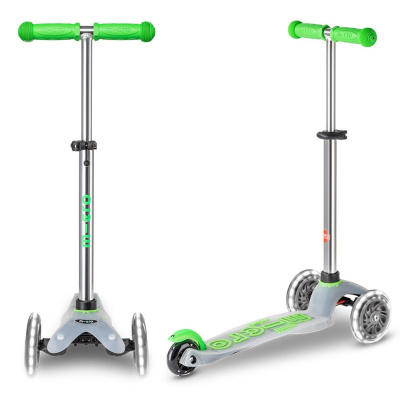 Самокат детский Mini Micro Deluxe LED Flux Зеленый