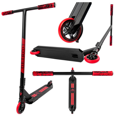 Трюковой самокат Haevner Detroit черно/красный