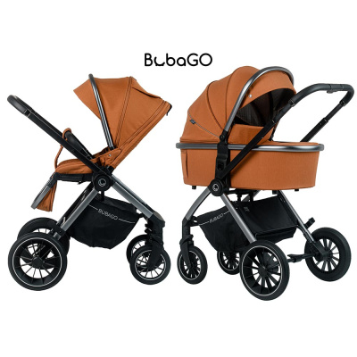 Коляска детская BubaGo Bloom 2 в 1 орехово-коричневая