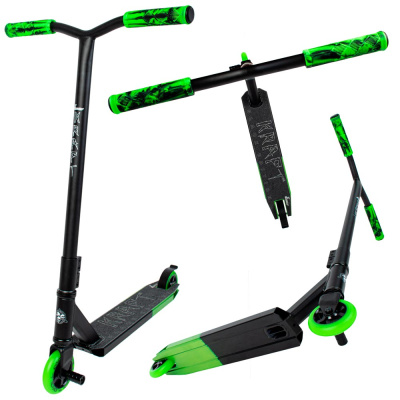 Трюковой самокат Haevner KRAFT 2023 черно-зеленый