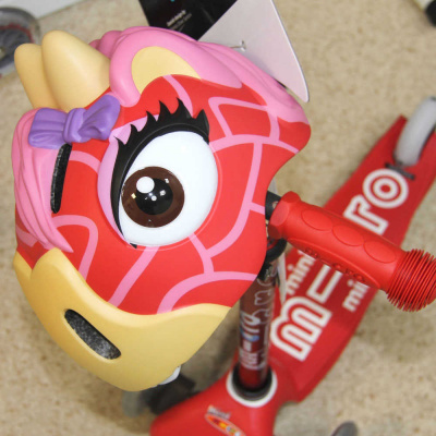 Шлем CrazySafety Красный жираф