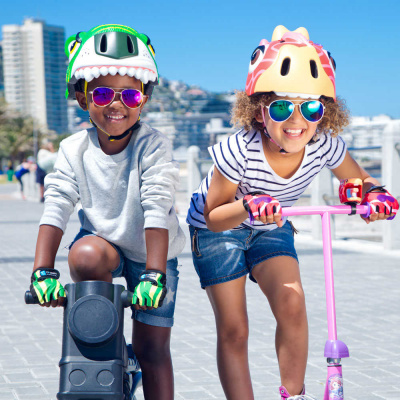 Образы Crazy Safety зеленый тигр и красный жираф