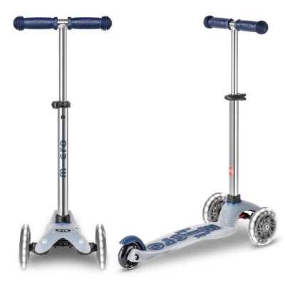 Самокат детский Mini Micro Deluxe LED Flux Темносиний