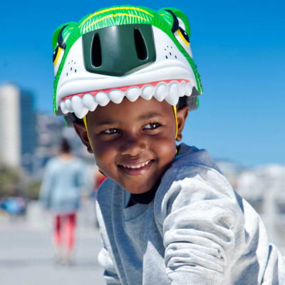 Шлем CrazySafety Зеленый тигр