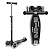 Самокат Maxi Micro Deluxe LED ECO черно-серый