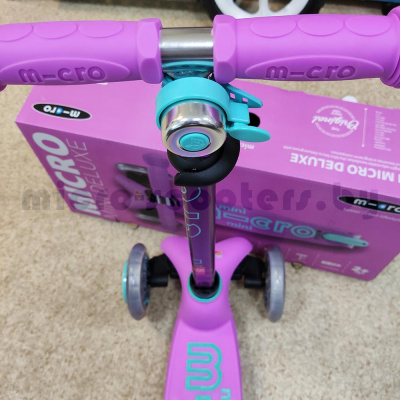Звонок Jet Cat Aqua на руле самоката Mini Micro Deluxe Lavender