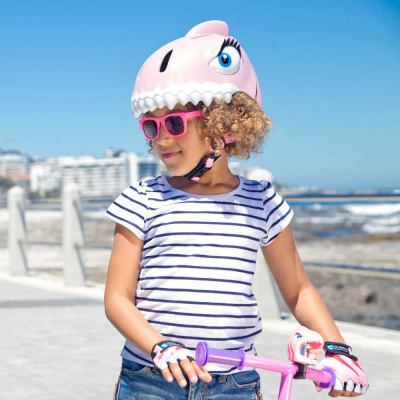 Шлем CrazySafety Розовая акула